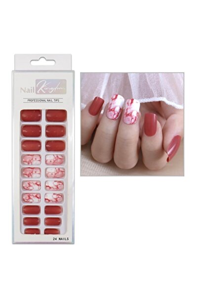 Nail Master 24'lü Desenli Takma Tırnak Seti Zararsız Yapıştırıcı