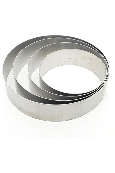 PASTRY PLANET طقم إسفنجة معدنية بارتفاع 7 سم مكون من 4 قطع