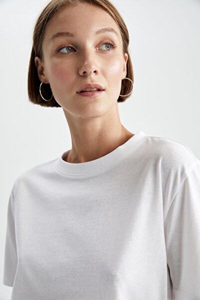 DeFacto Regular Fit Bisiklet Yaka Kısa Kollu Tişört