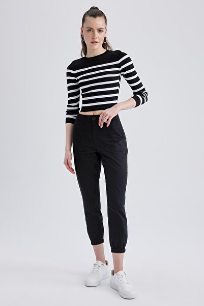 DeFacto Jogger Standard Fit Gabardine Ankle Length Trousers