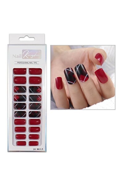 Nail Master 24'lü Desenli Takma Tırnak Seti Zararsız Yapıştırıcı