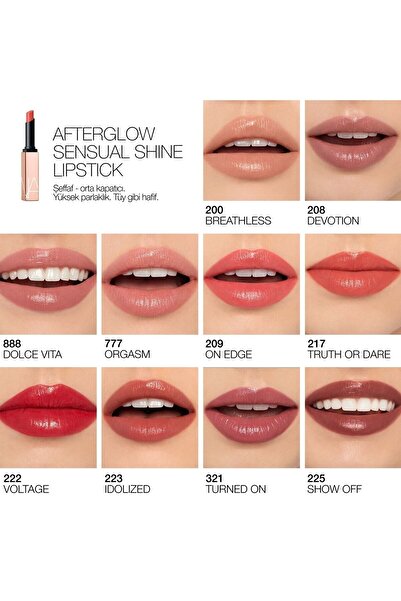 Nars Afterglow Sensual Shıne Lıpstıck Besleyici & Parlak Bitişli Ruj 1.5 Gr