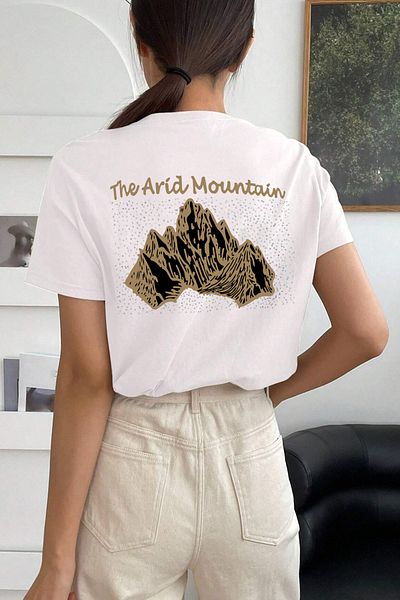 uyguntarz Μπλουζάκι Unisex Arid Mountain Printed