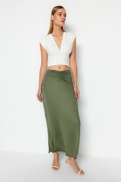 Trendyol Collection Ecru pletená halenka TWOSS23BZ01008