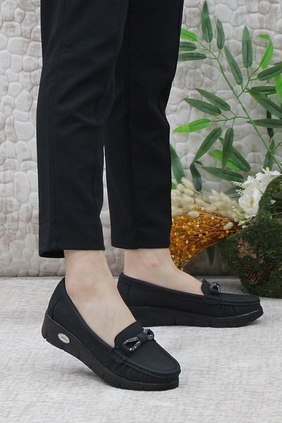 Mehmet Mete 403 Balerini de damă Comfort Buckle Stone