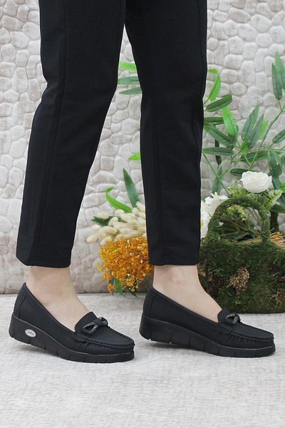 Mehmet Mete 403 Balerini de damă Comfort Buckle Stone