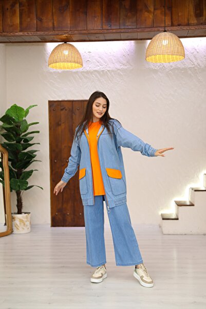 Butik Kardelen Τριπλό Καλοκαιρινό Σετ Τζιν