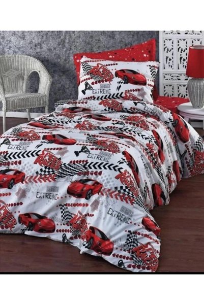 DENİZLİ ÇEYİZ Single Child Bedding Set Car