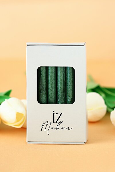 İzMühür شمع الختم الأخضر الزمردي (12 عصا)