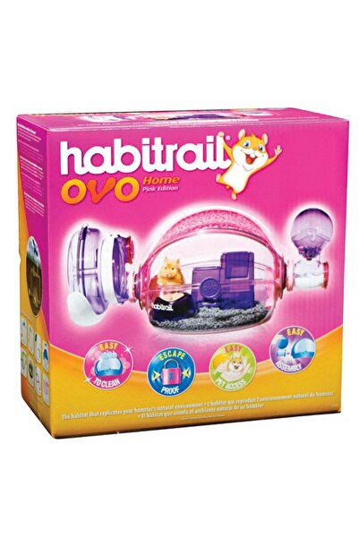 Hagen Habitrail Ovo Home Pembe Hamster Kafesi