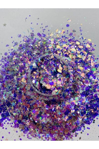 Sirius Hobi Epoksi Reçine Diamante Purple Tırnak Makyaj Chunky Glitter 8 gr H...