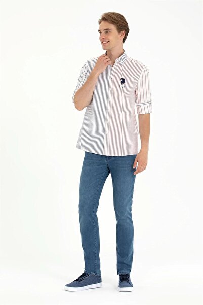 U.S. Polo Assn. Sötétkék hosszú ujjú férfi ing