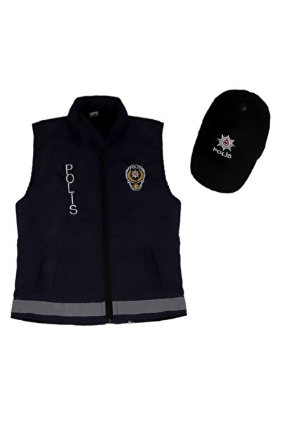 Lizsa الأطفال قبعة الشرطة سترة زي الأطفال سترة الشرطة الزي