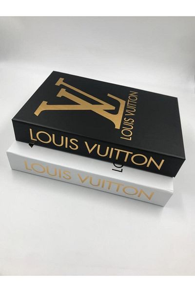 şirahomedecor Decorative Book Box 2-Piece Louis Gold and Black