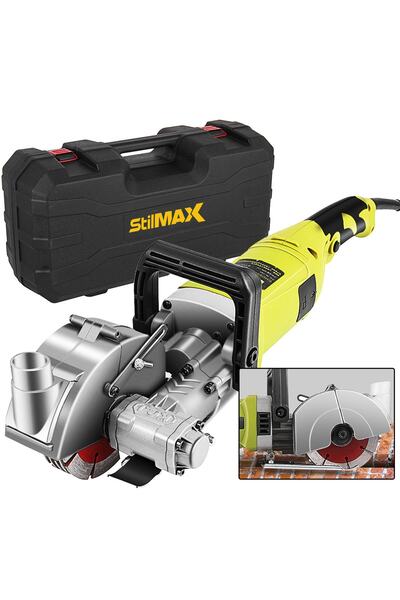 stilmax Titanyum-X Seri Duvar Oluk Açma Makinesi Kanal Açma Kesme Makinesi 5 Bıçaklı 40mm 3500Watt 4.5Kg