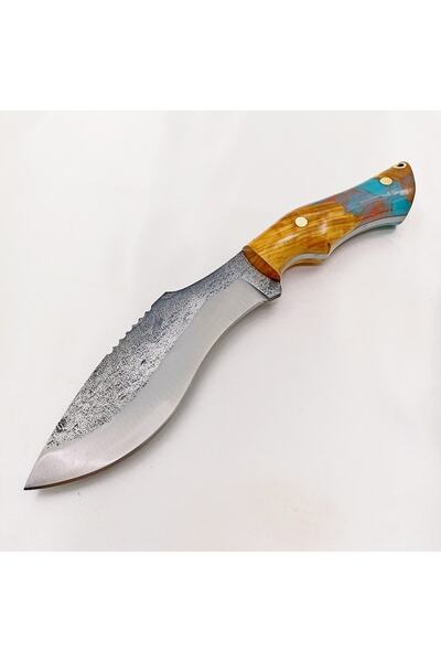 göcen Dövme Makas Çeliğinden El Yapımı Kamp Bıçağı, İsme Özel Erkeklere Hediy...