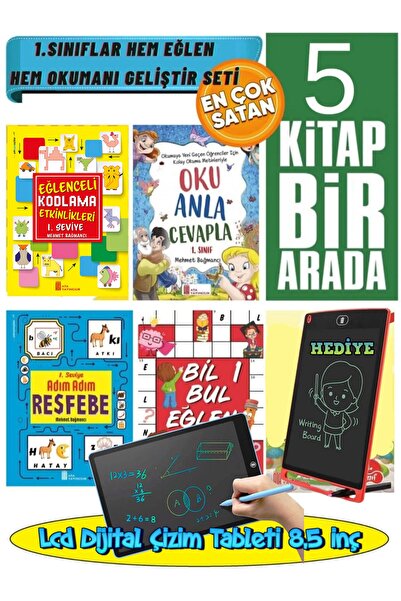 Ata Yayıncılık 1.sınıf 5 Süper Kitap(hızlı Okuma+oku Anla Cevapla+resfebe+bil...