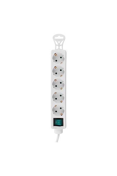 S-LINK Spg-F05 1.5 Meter 306 Joule Euro Socket 3G1.0Mm Full Copper 5 Li Current Protected White Socket Multiplexer