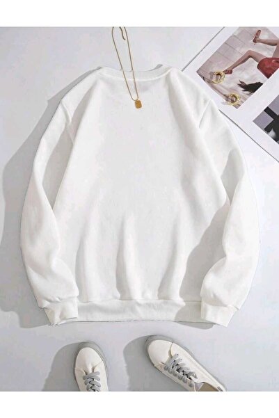 FAVORİST Βαμβακερό φούτερ New York 1898 Printed Crew Neck