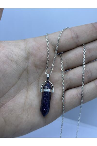 grs oyuncak Doğal Mavi Jasper Yıldız Taşı Çivi Model Kolye