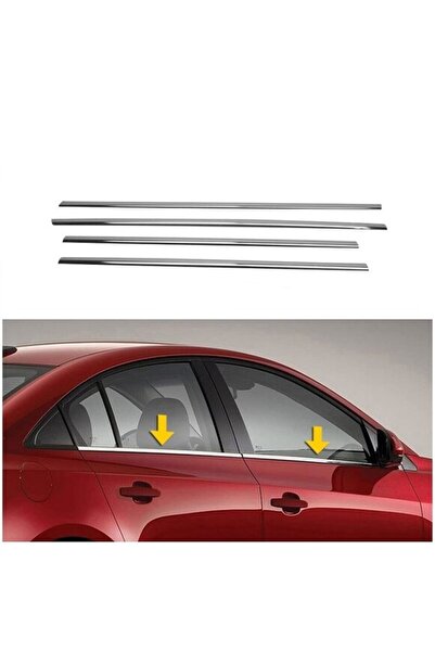 S Dizayn Toyota Corolla Çıta Cam Sıyırıcı Fitil Krom 4 Parça 2007-2012