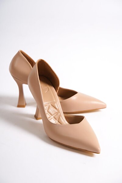 Modabuymus Yeva Pantofi cu toc tip calice, colorate nud