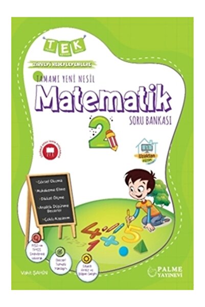 Palme Yayınevi Palme 2.sınıf Tek Ilkokul Matematik Soru Kitabı Yeni Nesil