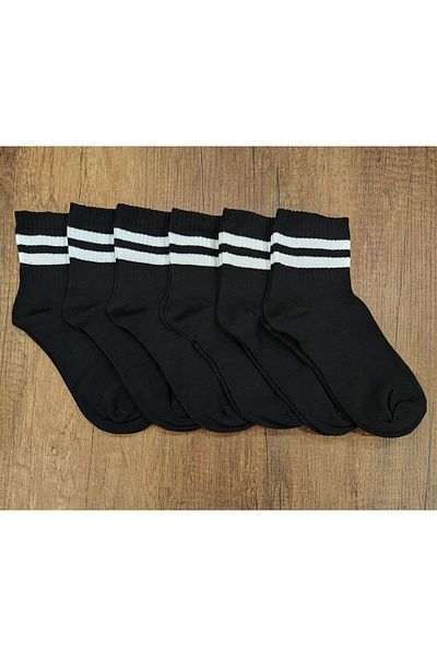 Leement socks Мъжки спортни чорапи от 6 части, средна височина, Икономичен колеж
