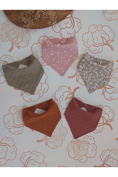 AngelsHug 100% Organic Muslin Double Layer Baby Scarf Collar Baby Food and Dr...