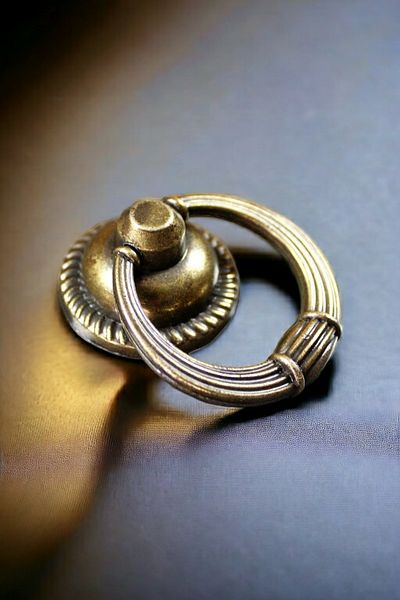 Dizaynhouse Yellow Ring Round Antique - Cabinet and Drawer Handle