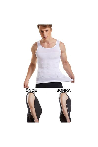 Sh Mağazacılık Ανδρικό εσώρουχο Ultra Premium Corset Waist Chest Belly Gynecomastia Singlet Corset