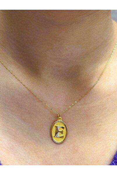 Hakan Güler Kuyumculuk Altın Nostaljik E Harfli Aynalı Zincir