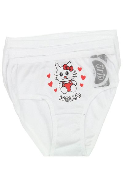 ÇamaşırcımShop 3036 6 Pack Thin Waist Bato Printed Girls' Panties
