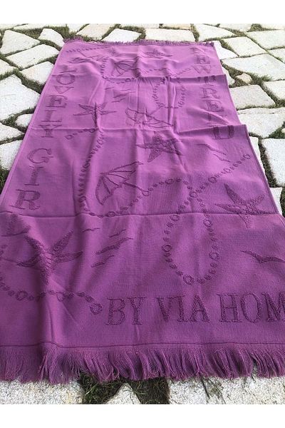 Romans Beach Towel Jacquard 70x140 cm Purple
