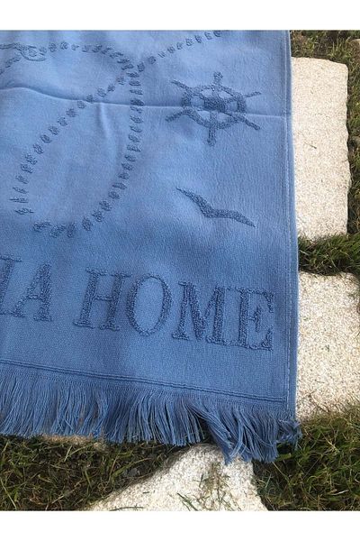 Romans Beach Towel Jacquard 70x140 cm Blue