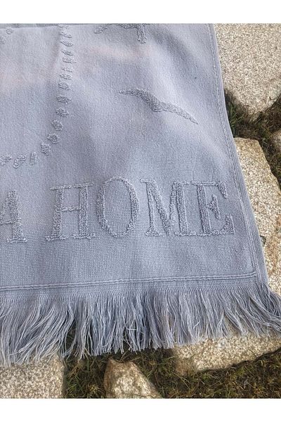 Romans Beach Towel Jacquard 70x140 cm Gray