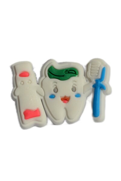 Crocs Terlik Süsü Diş Sağlığı-jibbitz -charm-anahtarlık-bileklik Takıları