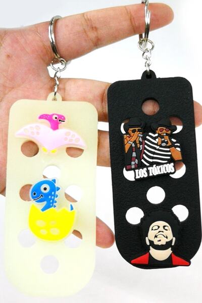 Crocs Terlik Süsü Kaykay Iskelet-jibbitz -charm-anahtarlık Takıları-bileklik Takıları-terlik Aksesuarları