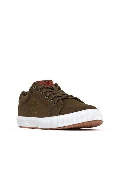 BUCKHEAD 4213 Mayer Khaki Summer Linen Comfort Ανδρικά αθλητικά παπούτσια