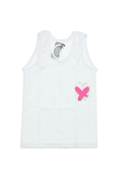 ÇamaşırcımShop 3056 6 Pack Wide Strap Stoned Girl's Undershirt