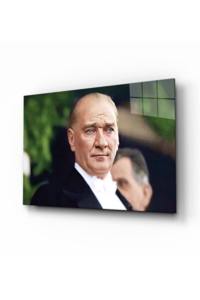 Rosyvien Πολύχρωμο Γυάλινο Πορτρέτο Mustafa Kemal Atatürk, Διακόσμηση τοίχου ...