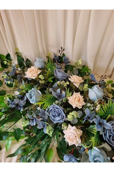 Destina Tasarım Mavi Tag Çiçeği/ Organizasyon Konsept Çiçeği