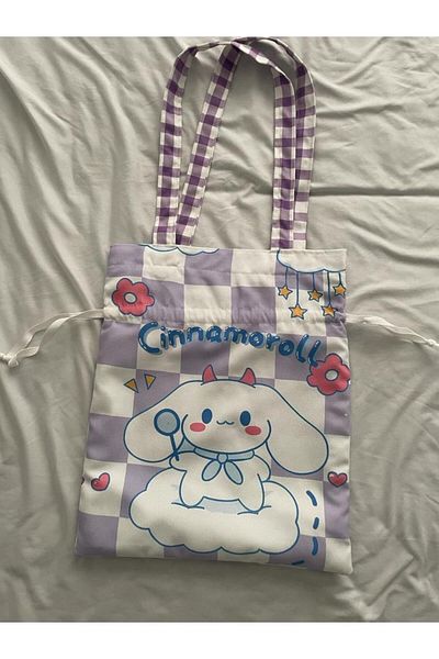 Planet Butik حقيبة قماش برباط من Cinna Kawaii