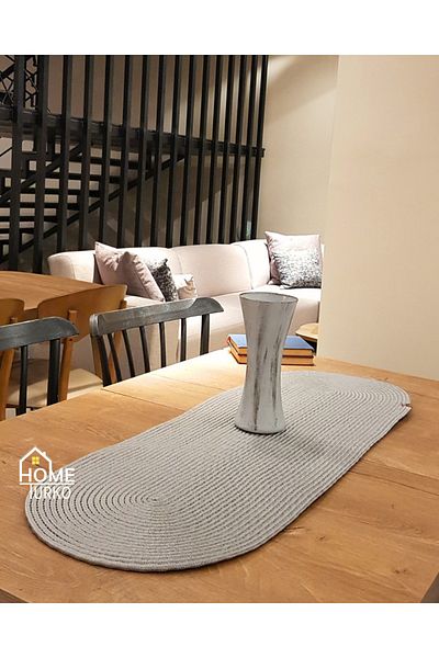HomeTurko Modern Natural Jute, Patterned, Wicker, Placemat, Table, Coffee Table Cloth Runner. 35x100
