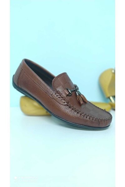 capel hor-se Ανδρικά καλοκαιρινά εσωτερικά και εξωτερικά παπούτσια από γνήσιο δέρμα με τετράγωνο στάμπα casual