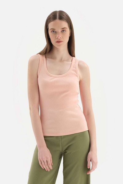 Dagi Hellrosa Biker-Strumpfhose für Damen mit Mesh-Detail