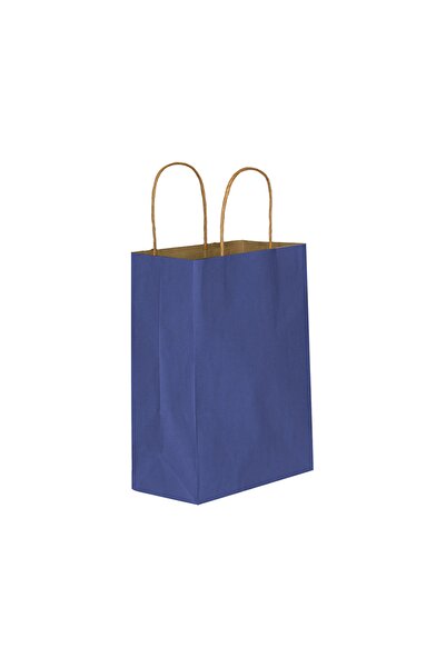 Umur Karton Hediye Çantası 12X32X40Cm Lacivert Esmer Kraft 90 Gram 30012884 (...