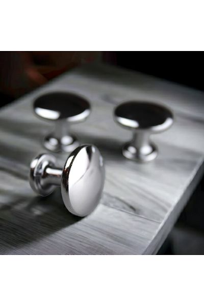 Dizaynhouse Mâner cu buton Cromat Mâner cu buton elegant pentru dulap și sertar