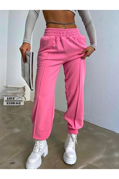HEYZZ pembe ön çizgi detaylı eşofman