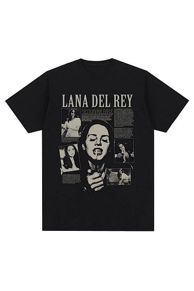 Köstebek Μπλουζάκι Lana Del Rey Ultraviolence Μαύρο Unisex